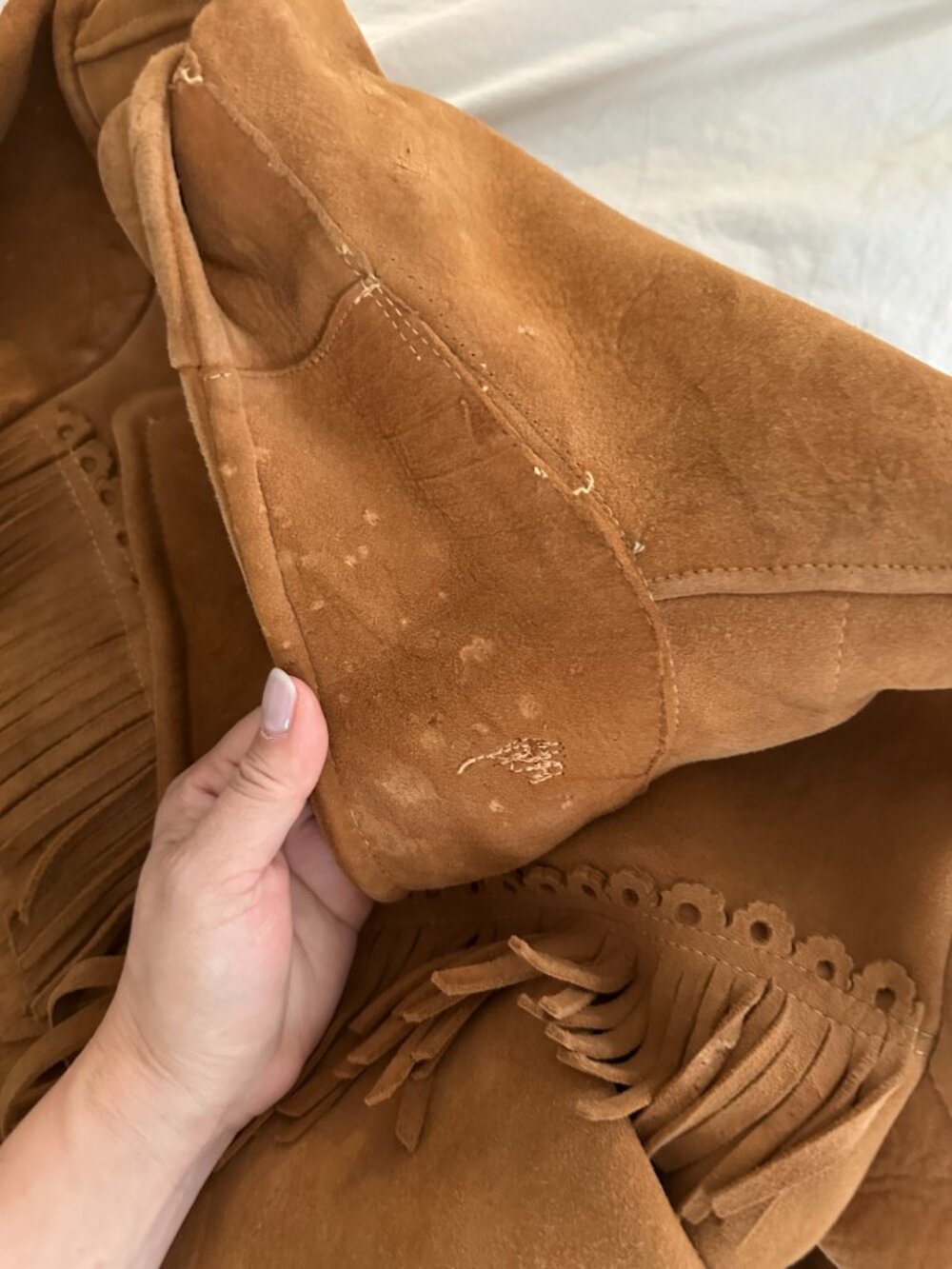 Vintage Suede Fringed Jacket - Picture 9 of 16